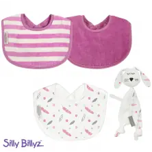Silly Billyz Biblet +Comforter Bundle - Pink