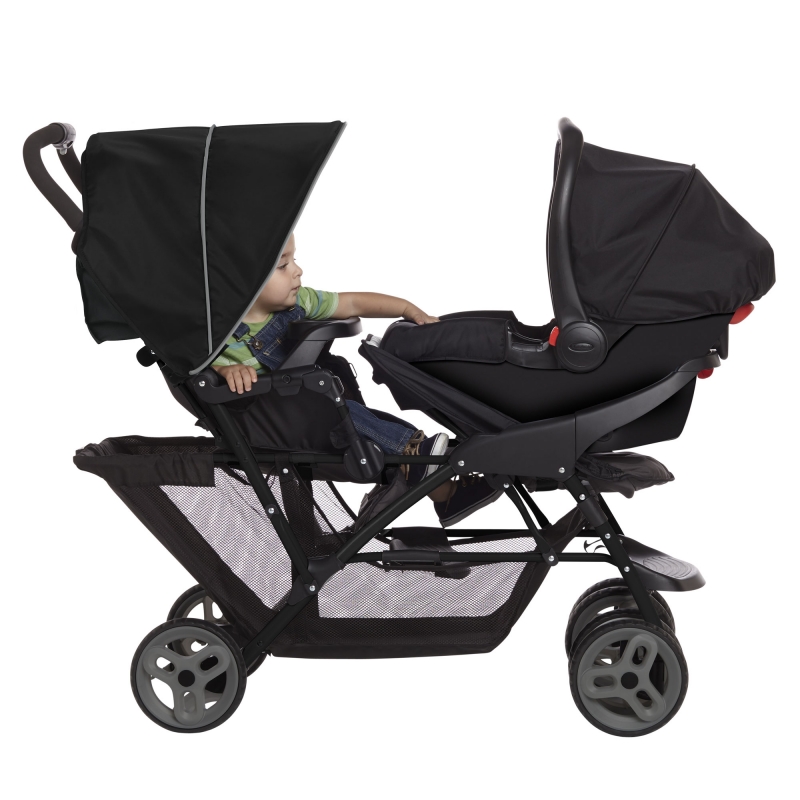 graco double stroller with car seat