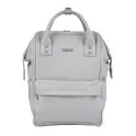 BabaBing Mani Faux Leather Backpack Changing Bag - Dove Grey