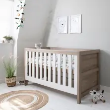 Tutti Bambini Modena Cot Bed - White and Oak