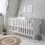 Tutti Bambini Rio Cot Bed Bundle Including Cot Top Changer & Mattress-White