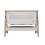 Tutti Bambini CoZee Bedside Crib-Oak/Silver