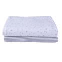 Clair De Lune Pack of 2 Fitted Cot Bed Sheets - Grey