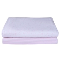 Clair De Lune Pack of 2 Fitted Cot Bed Sheets - Pink