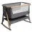 Tutti Bambini CoZee AIR Bedside Crib-Oak/Charcoal