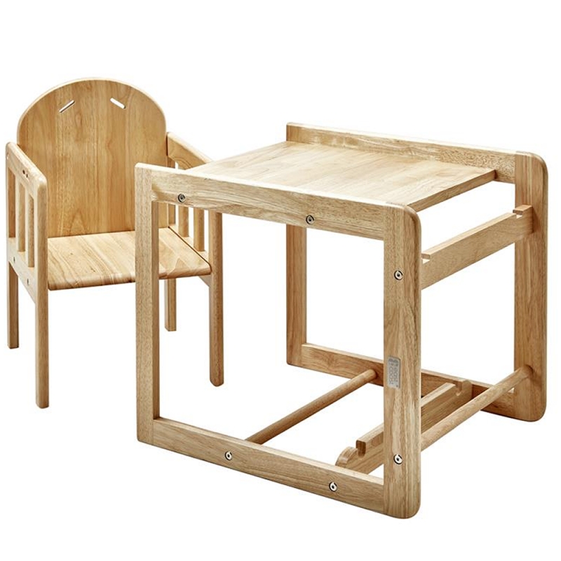 wooden combination highchair