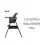 Tutti Bambini Nova Evolutionary Highchair-Black/Black