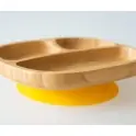 eco rascals Toddler Bamboo Suction Plate-Yellow