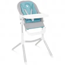 Babymoov Slick 2in1 Newborn Recliner & Highchair - Blue/Grey