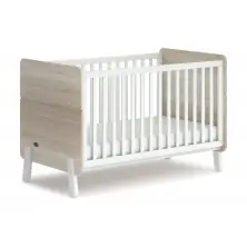 Boori Natty Cot Bed - White/Oak