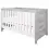 Tutti Bambini Modena Cot Bed-Grey Ash and White