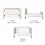 Tutti Bambini Modena 3 Piece Room Set-White and Oak