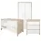 Tutti Bambini Modena 3 Piece Room Set-White and Oak