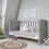 Tutti Bambini Modena 3 Piece Room Set-Grey Ash and White