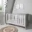 Tutti Bambini Modena 3 Piece Room Set-Grey Ash and White