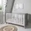 Tutti Bambini Modena 2 Piece Room Set-Ash Grey and White 