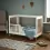 Obaby Maya Mini Cot Bed-White/Natural