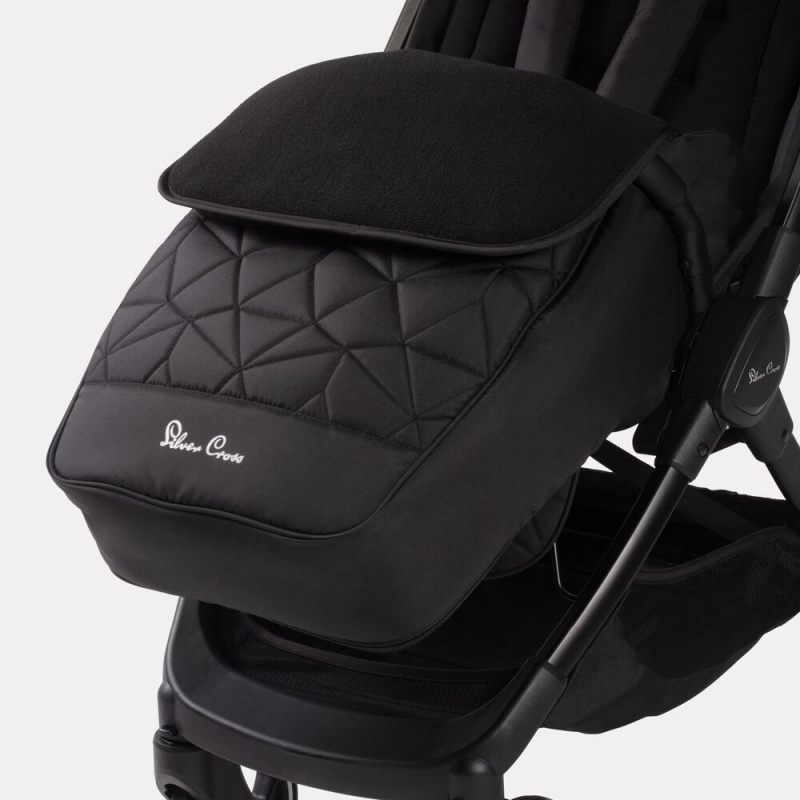 Silver Cross Clic Co-ordinated Footmuff-Black (NEW 2021)