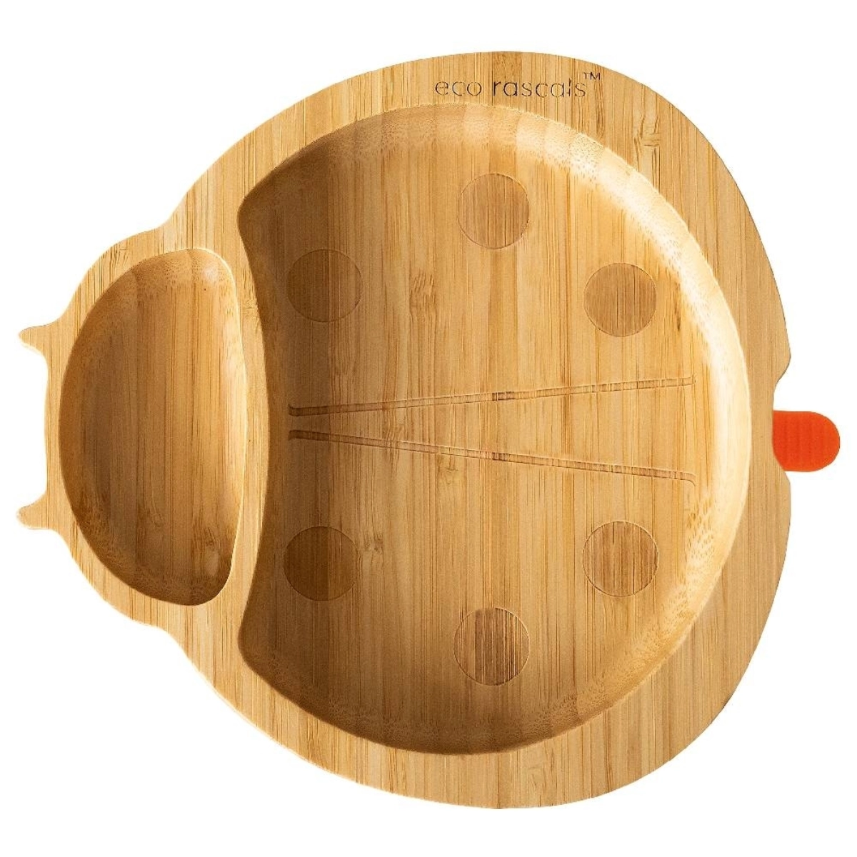 eco rascals Ladybird Shaped Bamboo Plate