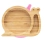 eco rascals Snail Shaped Bamboo Plate-Pink (2021)