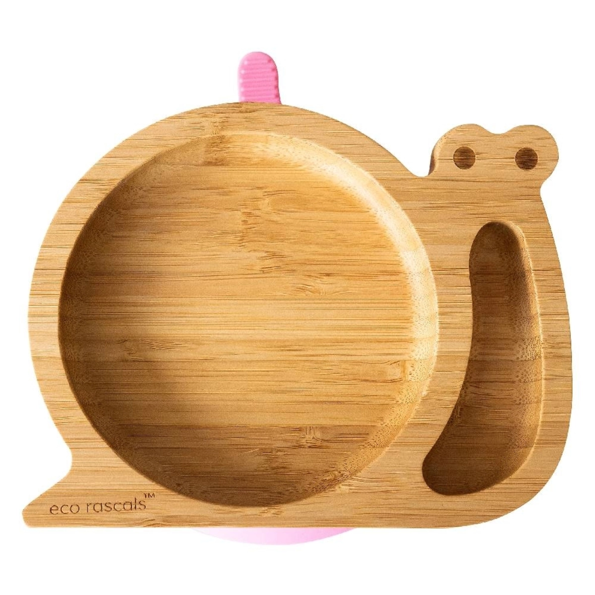 eco rascals Snail Shaped Bamboo Plate