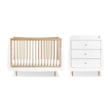 SnuzKot Skandi 2 Piece Nursery Furniture Set - Natural