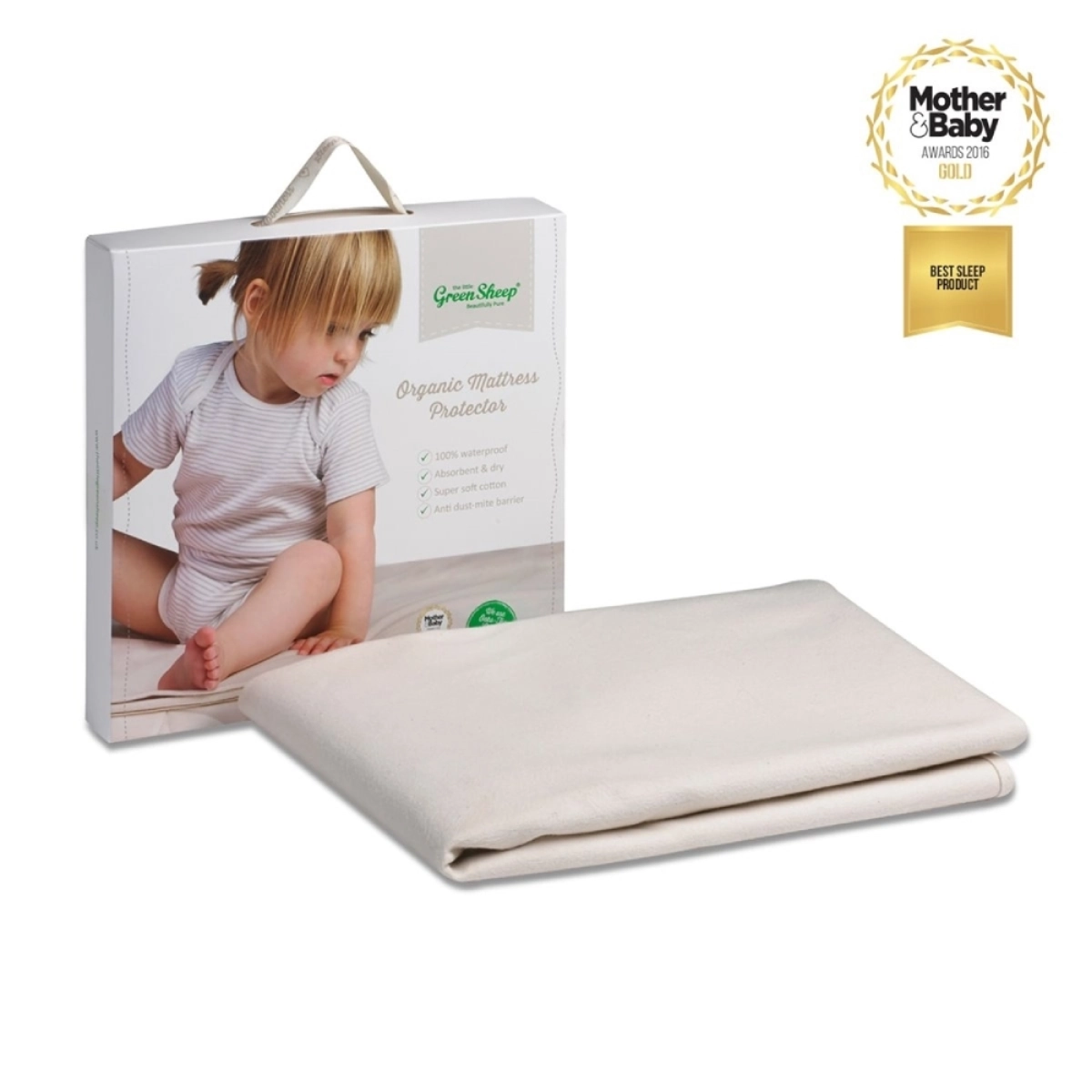 The Little Sheep Waterproof Cot Mattress Protector