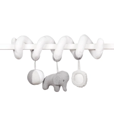 Nattou Tembo Cotton Elephant Spiral Toy