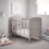 Obaby Grace Mini Cot Bed-Warm Grey