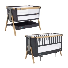 Tutti Bambini Cozee XL Bedside Crib & Cot Bundle-Oak/Liquorice