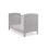 Obaby Grace Cot Bed & Fibre Mattress-Warm Grey