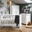 OBaby Nika 3 Piece Room Set - White Wash