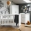 OBaby Nika 3 Piece Room Set-White Wash