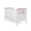 Obaby Grace Inspire Cot Bed & Fibre Mattress-Me & Mini Me Elephantsâ€“Pink