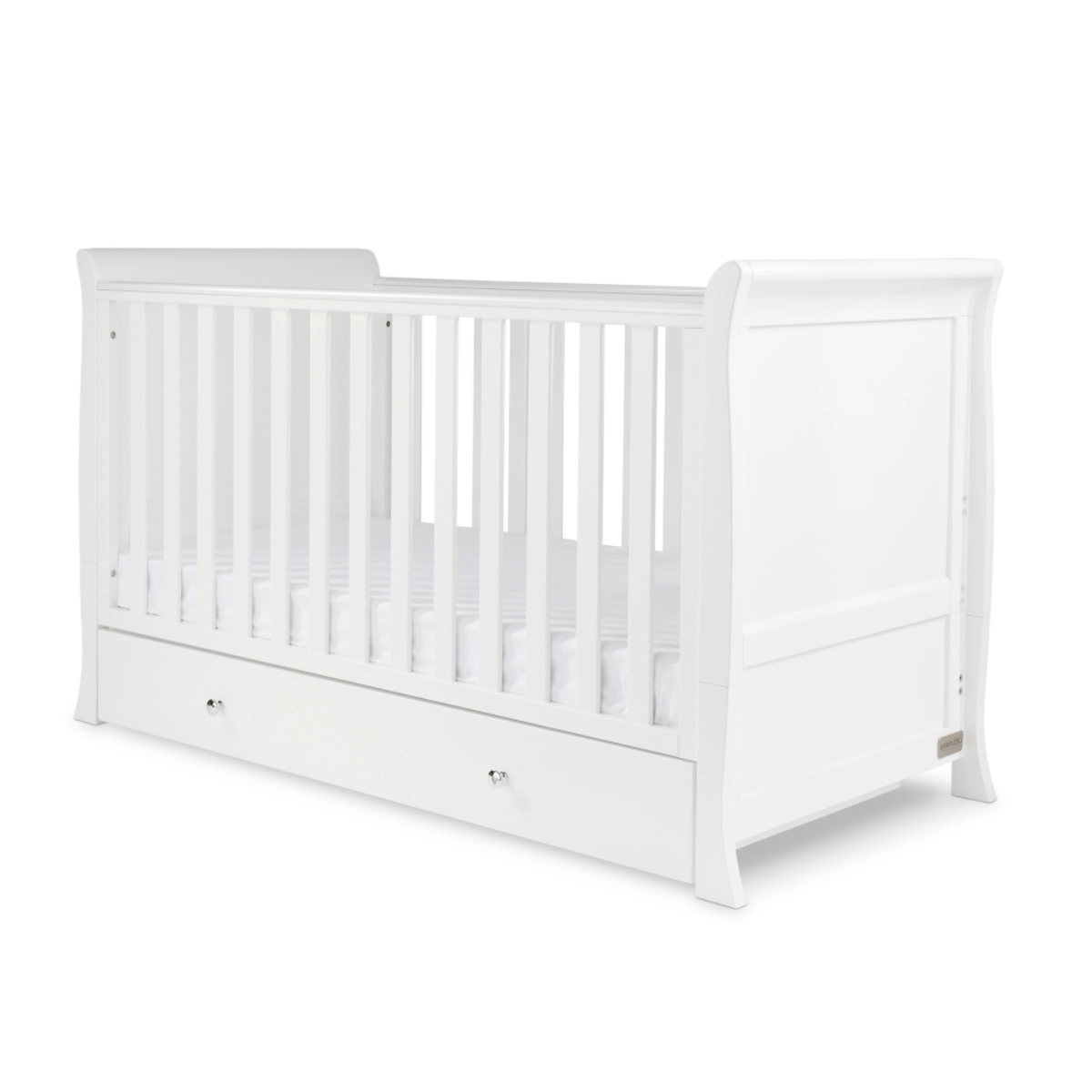 Ickle Bubba Snowdon Classic Cot Bed and Fibre Mattress