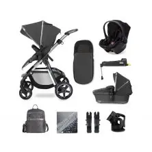 Silver Cross Pioneer 21 Simplicity Plus & Isofix Base Bundle Travel System - Clay