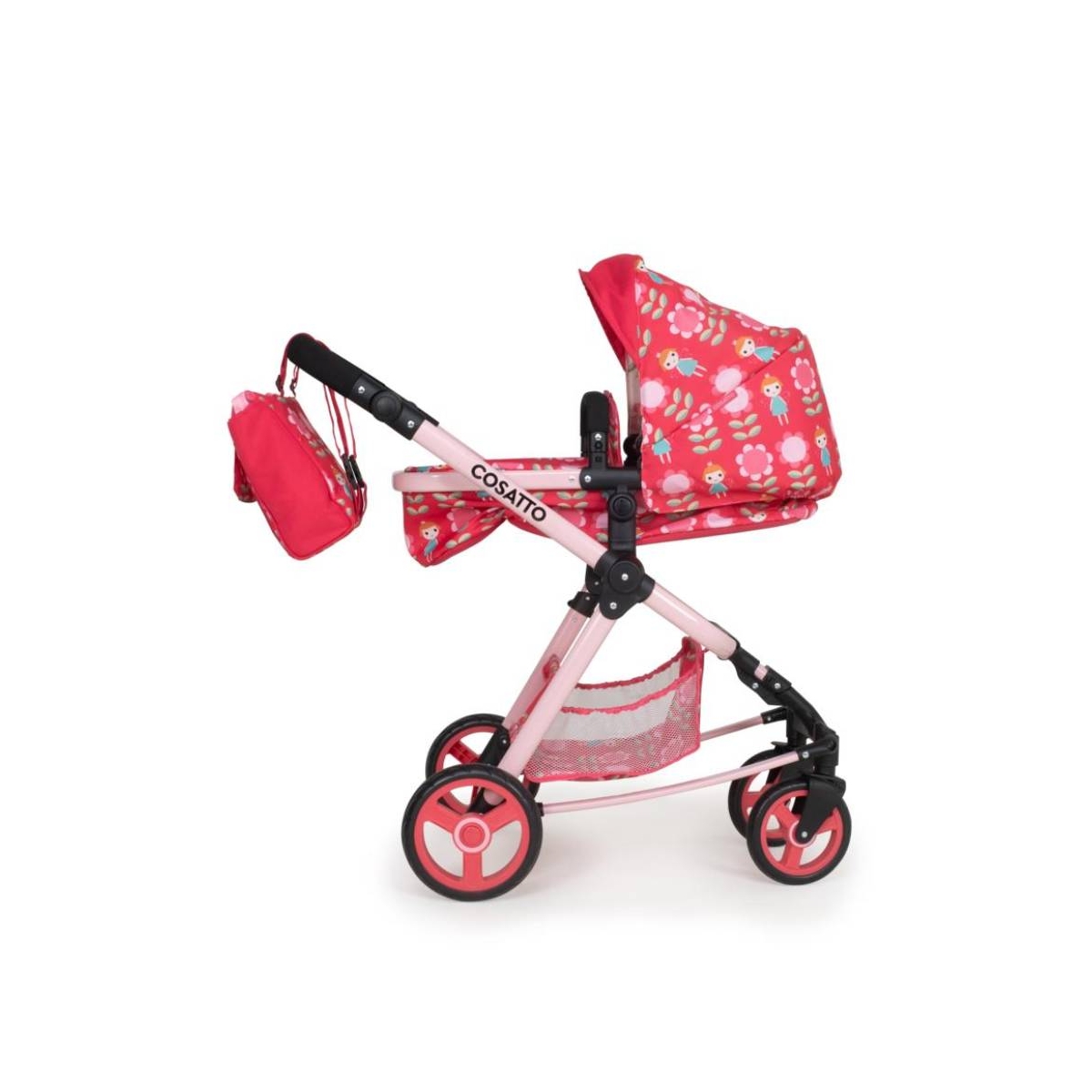 toy pram with car seat