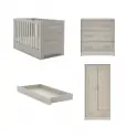 Obaby Nika 3 Piece Room Set & Underdrawer - Grey Wash