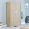 Babymore Luno/Veni 2 Door Wardrobe - Oak