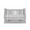 Obaby Stamford Mini Sleigh Cot Bed Including Underbed Drawer-Warm Grey (NEW)