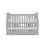 Obaby Stamford Mini Sleigh Cot Bed Including Underbed Drawer-Warm Grey (NEW)