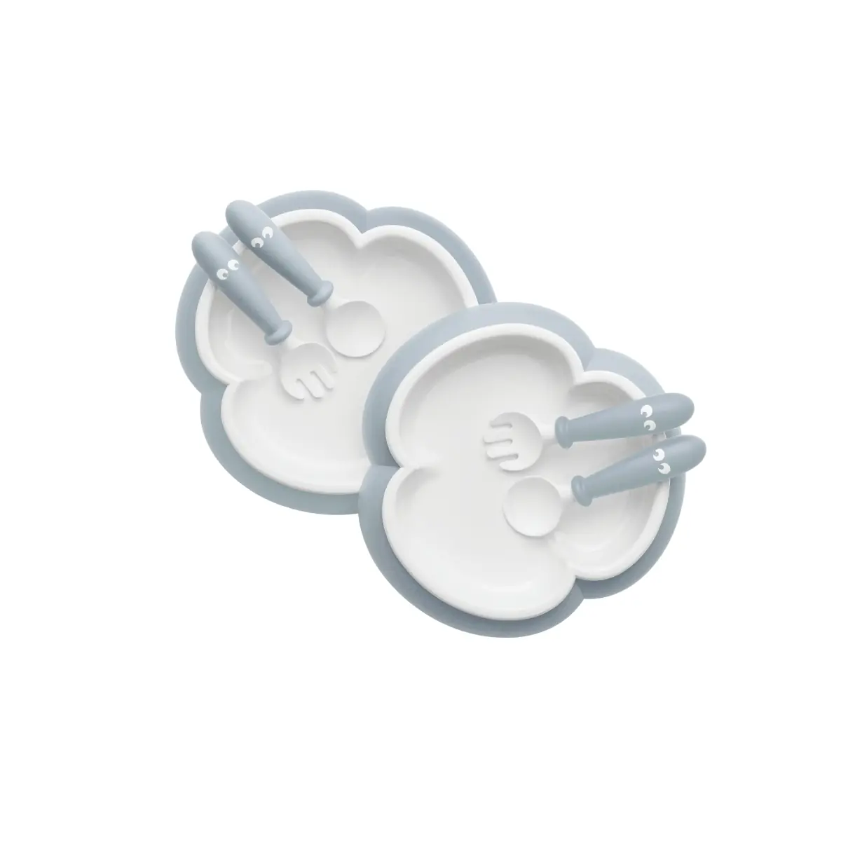 BABYBJOeRN Pack of 2 Baby Plate Spoon and Fork Set