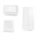 SnuzKot Skandi 3 Piece Nursery Furniture Set - White