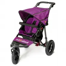 Out n About Nipper Single Stroller 360 V4 -Purple Punch**