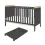 Tutti Bambini Rio 2 Piece Room Set with Cot Top Changer-Slate Grey & Oak