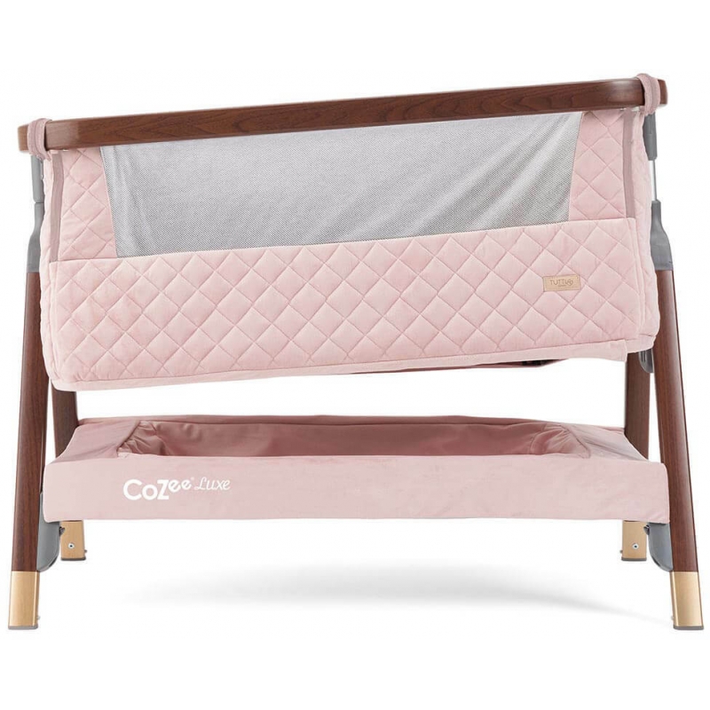 Tutti Bambini CoZee Luxe Bedside CribWalnut/Blush