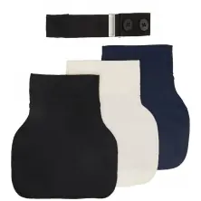 Carriwell Pack of 3 Organic Flexibelt Waist Expander - Black/White/Blue