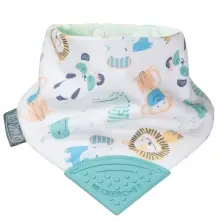 Cheeky Chompers Neckerchew Teething Dribble Bib - Cheeky Animals