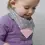 Cheeky Chompers Polka Dot Pink Neckerchew Teething Dribble Bib