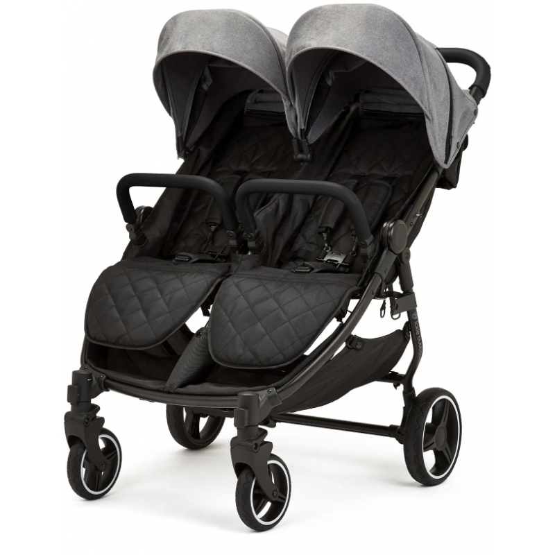 Ickle Bubba Venus Prime Double Stroller-Space Grey